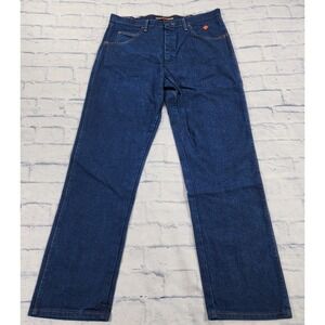 Wrangler Jeans MENS 36X34 Blue FR 31 Relaxed Fit Flame Resistant CAT2 2112